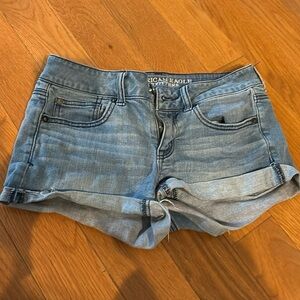 American eagle low rise jean shorts